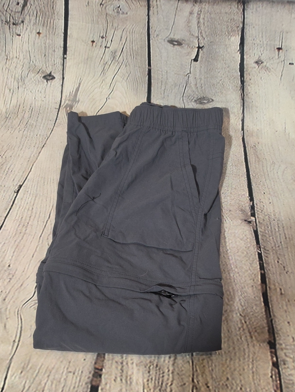 REI Gray Elastic Waist Cargo Pants AND shorts for Kids